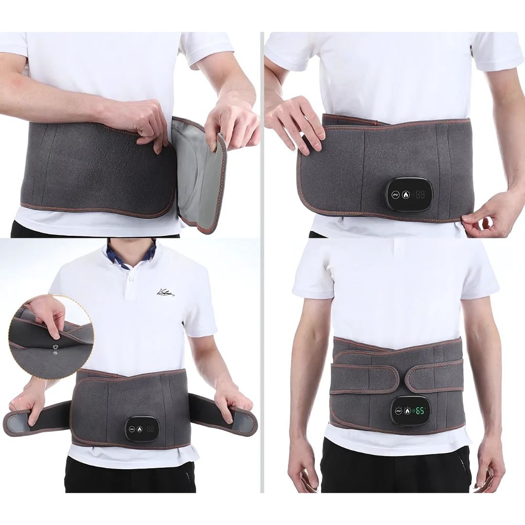 ThermaLindring Värmebälte för Ryggsmärta | Rödljusterapi - Justerbart - Lindrar Smärta - Minskar Spänningar - Förbättrar Cirkulationen