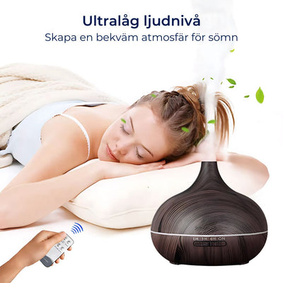 ZenAir aromadiffusor och luftfuktare för aromaterapi | Luftrening & fuktgivande komfort – För välbefinnande & avkoppling