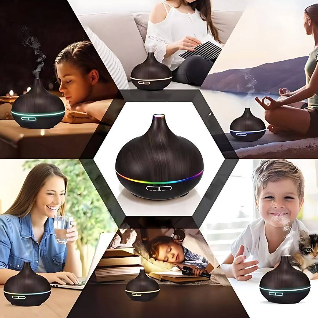 ZenAir aromadiffusor och luftfuktare för aromaterapi | Luftrening & fuktgivande komfort – För välbefinnande & avkoppling