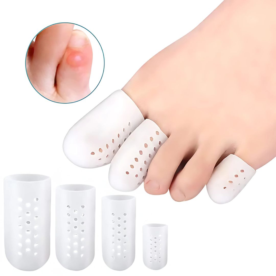 ToeGuard Comfort SiliconSoft Skydd | Ventilerande Mjuk Silikon för Hallux Valgus och Blåsor - Smärtlindring och Bekväm Fotvård