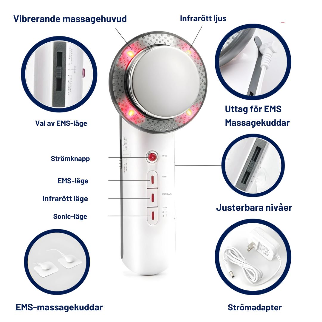 Ultraljudsenhet för viktminskning och cellulitbehandling