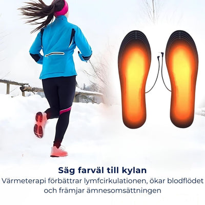 VärmeSulor | Justerbara Värmesulor med Temperaturkontroll - För Kallt Väder, Kalla Fötter