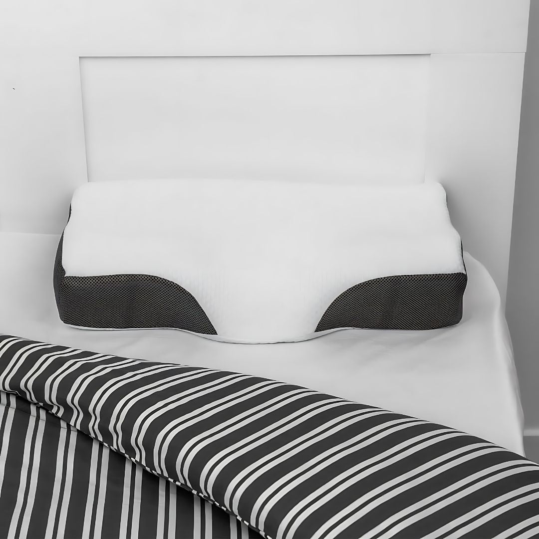 SovBalans Nackkudde i Minnesfoam | Ergonomisk Form för Lindring av Nacksmärta och Bättre Sömnkvalitet