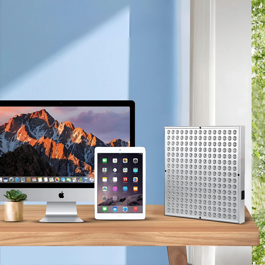 VitalLjus Rödljusterapiljus | Icke-invasiv Behandling för Anti-Aging - Smärtlindring - Muskelåterhämtning och Bättre Sömnkvalitet