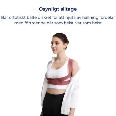SpineAlign Hållningskorrigerare | Lindrar ryggsmärta – Justerbart stöd för hållning & övre ryggen – Nack- & axelsmärta