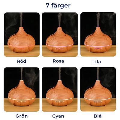 ZenAir aromadiffusor och luftfuktare för aromaterapi | Luftrening & fuktgivande komfort – För välbefinnande & avkoppling