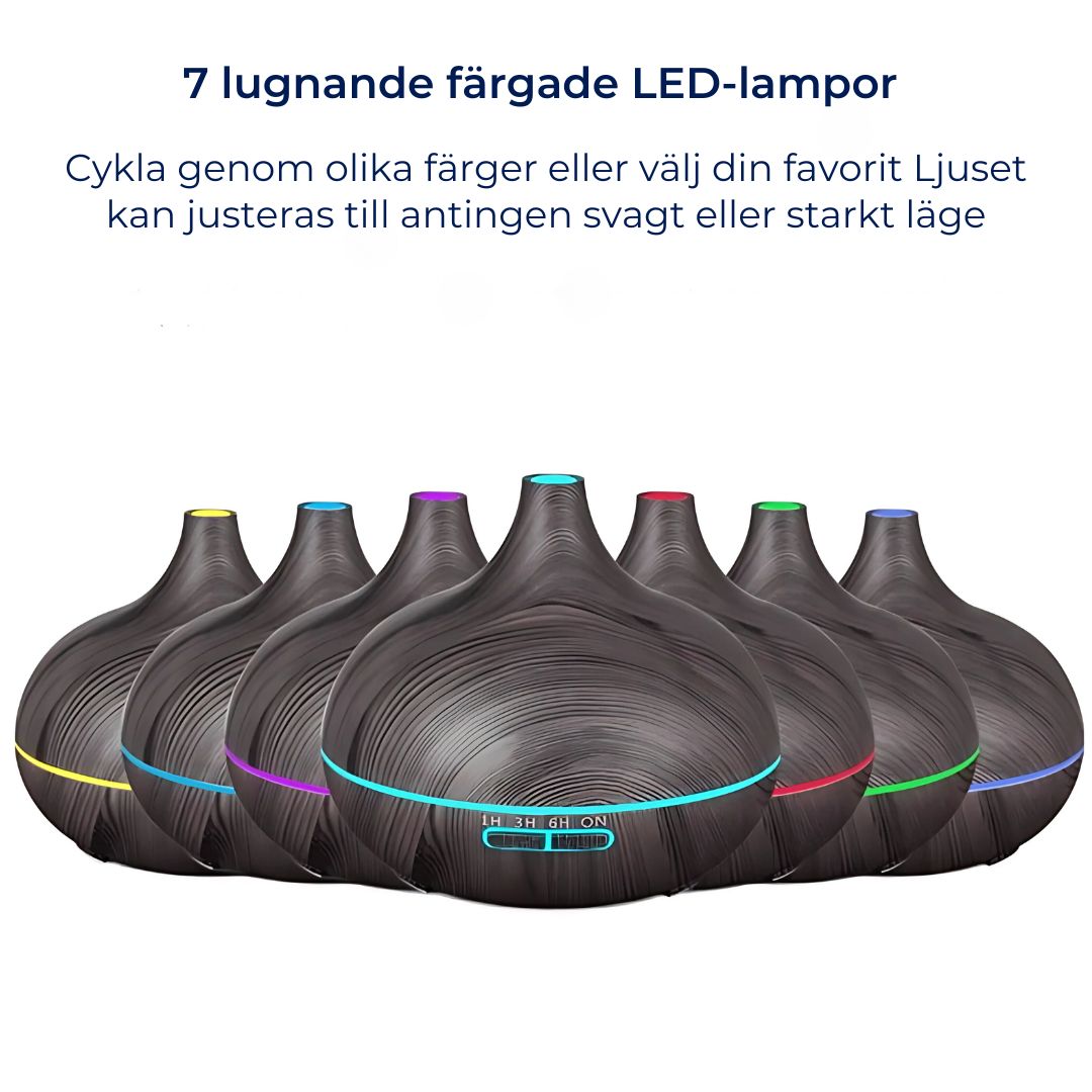 ZenAir aromadiffusor och luftfuktare för aromaterapi | Luftrening & fuktgivande komfort – För välbefinnande & avkoppling