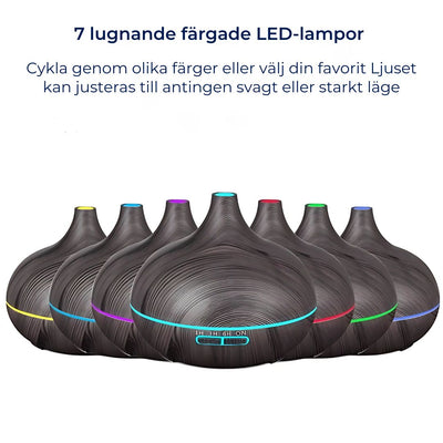 ZenAir aromadiffusor och luftfuktare för aromaterapi | Luftrening & fuktgivande komfort – För välbefinnande & avkoppling