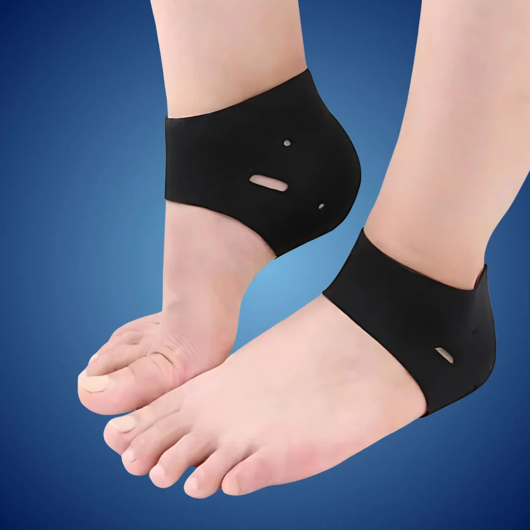 SootheSteps Hälstrumpor | Stöd för Torra, Spruckna Hälar – Lindring mot Plantarfasciit – Perfekt för Daglig Användning